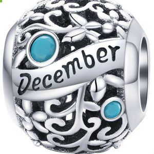 925 Stering Silver Charm December